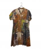 Ameriアメリ）の古着「MEDI 2WAY RACHEL FLUFFY ART DRESS」｜ブラウン