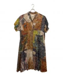 Ameri（アメリ）の古着「MEDI 2WAY RACHEL FLUFFY ART DRESS」｜ブラウン