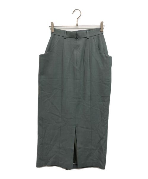 CLANE（クラネ）CLANE (クラネ) ASYMMETRY DRAPE SKIRT グレー サイズ:1 未使用品の古着・服飾アイテム
