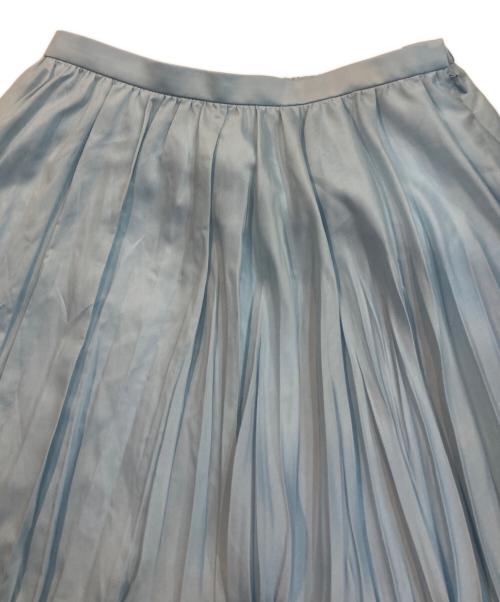 1er Arrondissement（プルミエ アロンディスモン）1er Arrondissement (プルミエ アロンディスモン) オーガンザ手絞りプリーツスカート ライトブルー サイズ:38の古着・服飾アイテム