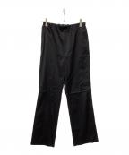 Nobleノーブル）の古着「ストレッチサテンイージーパンツ」｜ブラック