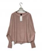 Spick and Spanスピックアンドスパン）の古着「バルキーヤーン ドルマンロングリブニット」｜ピンク