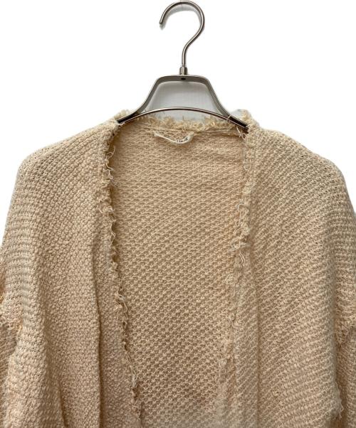 CURRENTAGE（カレンテージ）CURRENTAGE (カレンテージ) STRAWカーディガン ベージュ サイズ:Freeの古着・服飾アイテム