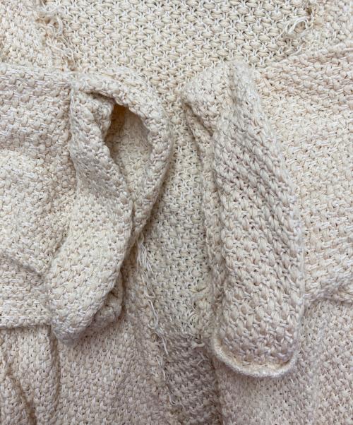 CURRENTAGE（カレンテージ）CURRENTAGE (カレンテージ) STRAWカーディガン ベージュ サイズ:Freeの古着・服飾アイテム