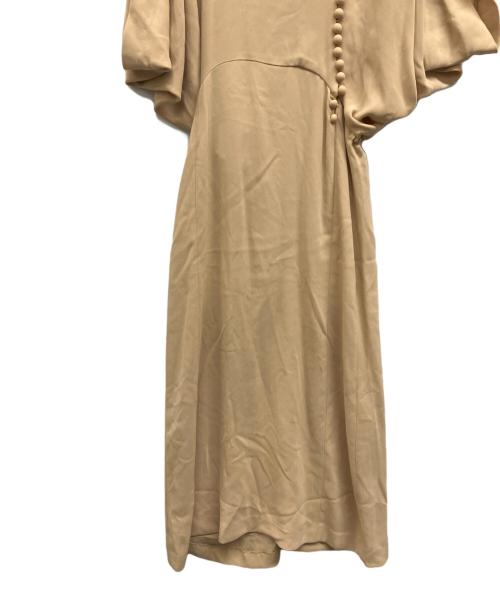 Mame Kurogouchi（マメクロゴウチ）Mame Kurogouchi (マメクロゴウチ) Lace Flap Collar Classic Dress　レース フラップ カラー クラシック ドレス ベージュ サイズ:1の古着・服飾アイテム