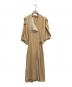 Mame Kurogouchi（マメクロゴウチ）の古着「Lace Flap Collar Classic Dress　レース フラップ カラー クラシック ドレス」｜ベージュ
