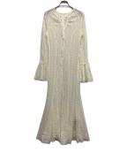 JOSE MOONジョゼムーン）の古着「BELLSLEEVE LACE DRESS」｜ホワイト
