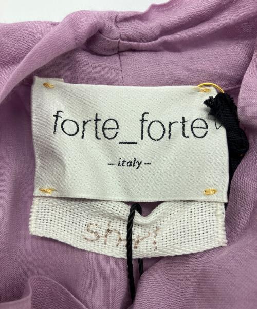 forte forte（フォルテ・フォルテ）forte forte (フォルテ・フォルテ) コットンシルクブラウス ラベンダーの古着・服飾アイテム