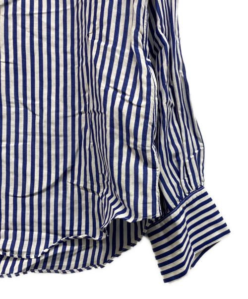 IENA（イエナ）IENA (イエナ) ラミーリヨセルノーカラーブラウス ブルー サイズ:Free 未使用品の古着・服飾アイテム