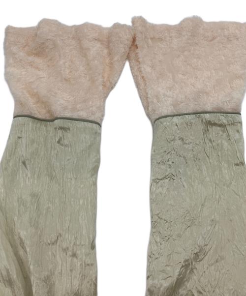 STUDIOUS（ステュディオス）STUDIOUS (ステュディオス) ファーカットジャガードワンピース ライトグリーン サイズ:1の古着・服飾アイテム