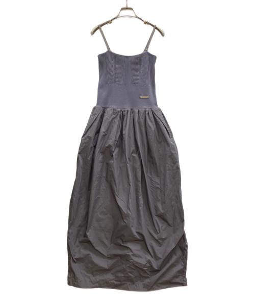 PRANK PROJECT（プランクプロジェクト）PRANK PROJECT (プランクプロジェクト) Knit Combi Bare Dress グレー サイズ:FREEの古着・服飾アイテム