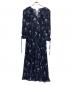 SELF PORTRAIT（セルフ ポートレイト）の古着「VINTAGE FLORAL MAXI DRESS」｜ネイビー