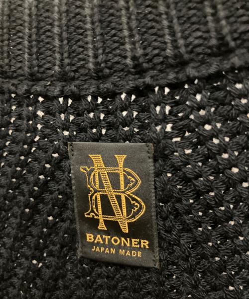 BATONER（バトナ―）BATONER (バトナ―) SIGNATURE CREW NECK ブラック サイズ:SIZE 3の古着・服飾アイテム