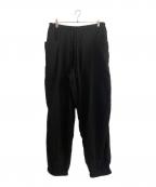 COMOLIコモリ）の古着「オックスドローストリングパンツ」｜ブラック