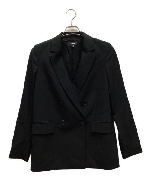 theory（セオリー）theory (セオリー) ダブルジャケット ブラック サイズ:2の古着・服飾アイテム