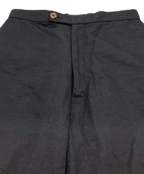 MADISON BLUE（マディソンブルー）MADISON BLUE (マディソンブルー) FLARE SLACKS LINEN PANTS　フレア スラックス リネン パンツ ブラック サイズ:Mの古着・服飾アイテム