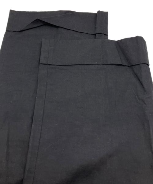 MADISON BLUE（マディソンブルー）MADISON BLUE (マディソンブルー) FLARE SLACKS LINEN PANTS　フレア スラックス リネン パンツ ブラック サイズ:Mの古着・服飾アイテム