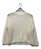 CASA FLINEカーサフライン）の古着「透かし編みスパンコールモヘアニット」｜アイボリー