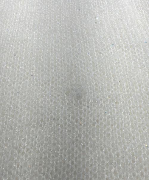 CASA FLINE（カーサフライン）CASA FLINE (カーサフライン) 透かし編みスパンコールモヘアニット アイボリー サイズ:Freeの古着・服飾アイテム