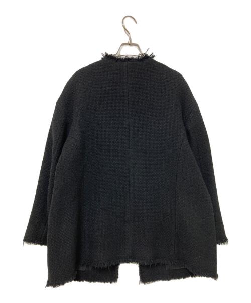 journal standard L'essage（ジャーナルスタンダード レサージュ）journal standard L'essage (ジャーナルスタンダード レサージュ) GIOLICA（ジオリカ）ツイード BIG（ビッグ）ジャケット ブラック サイズ:下記参照の古着・服飾アイテム