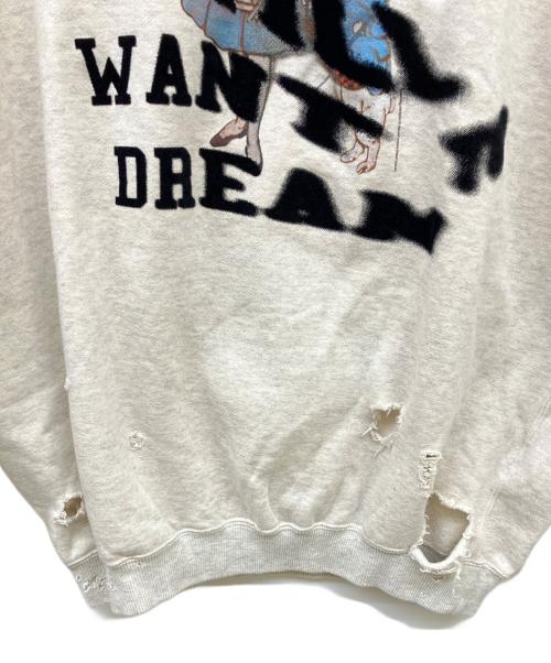 SEVESKIG（セヴシグ）SEVESKIG (セヴシグ) Vintage Sweat Shirt Ver, Key ベージュ サイズ:Lの古着・服飾アイテム