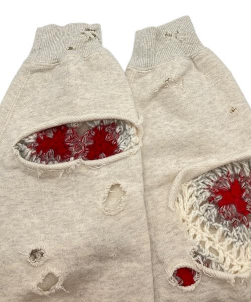 SEVESKIG（セヴシグ）SEVESKIG (セヴシグ) Vintage Sweat Shirt Ver, Key ベージュ サイズ:Lの古着・服飾アイテム