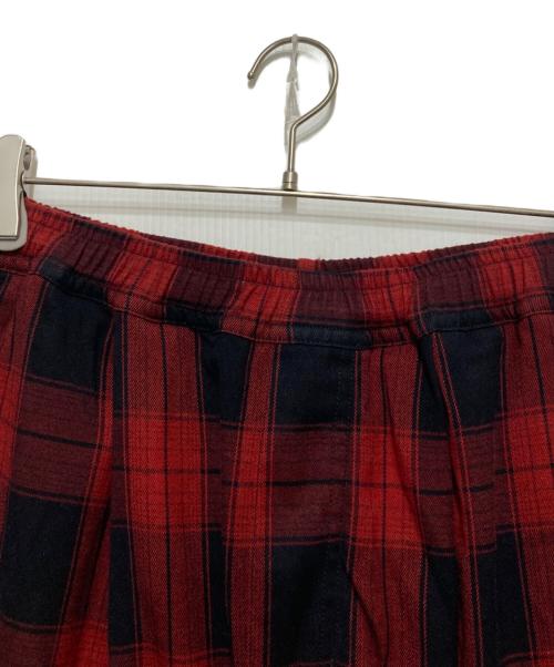 PAM（パム）PAM (パム) CHECK CHOW PANT レッド サイズ:L 未使用品の古着・服飾アイテム
