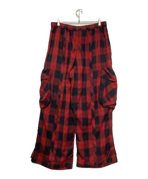 PAM（パム）PAM (パム) CHECK CHOW PANT レッド サイズ:L 未使用品の古着・服飾アイテム