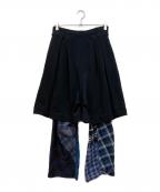 BASE MARKベースマーク）の古着「REMAKE LAYERED PANTS」｜ブラック