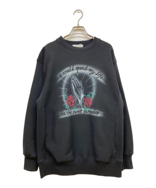 TENDER PERSON（テンダ―パーソン）TENDER PERSON (テンダ―パーソン) プリントスウェット ブラック サイズ:SIZE 3の古着・服飾アイテム