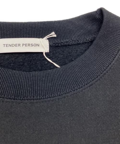 TENDER PERSON（テンダ―パーソン）TENDER PERSON (テンダ―パーソン) プリントスウェット ブラック サイズ:SIZE 3の古着・服飾アイテム