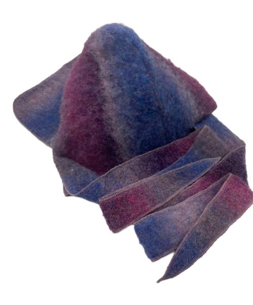 KAMIYA（カミヤ）KAMIYA (カミヤ) CA4LA (カシラ) Dyeing Knit Cap パープル サイズ:下記参照の古着・服飾アイテム