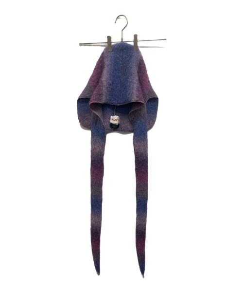 KAMIYA（カミヤ）KAMIYA (カミヤ) CA4LA (カシラ) Dyeing Knit Cap パープル サイズ:下記参照の古着・服飾アイテム