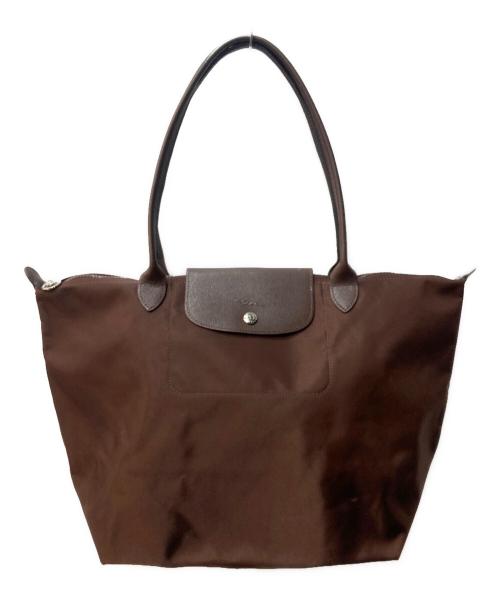 LONGCHAMP（ロンシャン）LONGCHAMP (ロンシャン) 舟形 トート バッグ ブラウン サイズ:サイズ詳細参照の古着・服飾アイテム