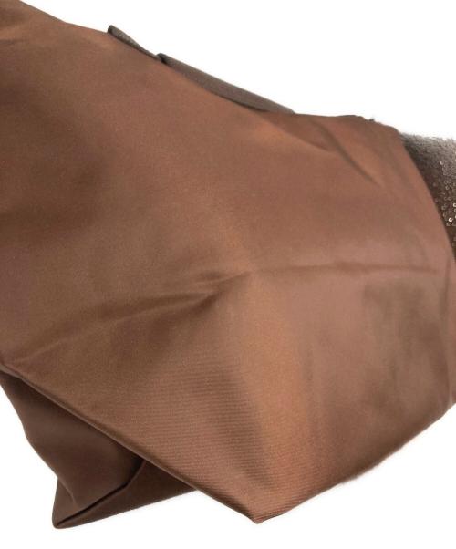 LONGCHAMP（ロンシャン）LONGCHAMP (ロンシャン) 舟形 トート バッグ ブラウン サイズ:サイズ詳細参照の古着・服飾アイテム