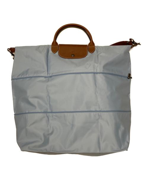 LONGCHAMP（ロンシャン）LONGCHAMP (ロンシャン) ル プリアージュ トラベルバッグ スカイブルーの古着・服飾アイテム