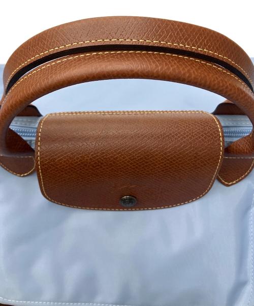 LONGCHAMP（ロンシャン）LONGCHAMP (ロンシャン) ル プリアージュ トラベルバッグ スカイブルーの古着・服飾アイテム