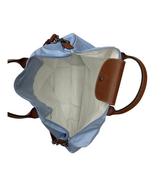 LONGCHAMP（ロンシャン）LONGCHAMP (ロンシャン) ル プリアージュ トラベルバッグ スカイブルーの古着・服飾アイテム