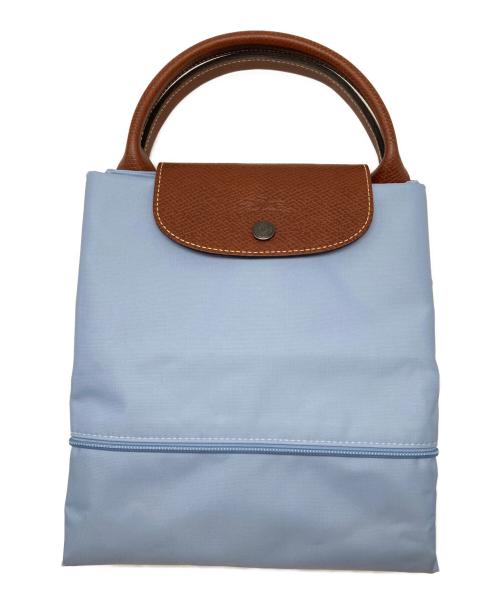 LONGCHAMP（ロンシャン）LONGCHAMP (ロンシャン) ル プリアージュ トラベルバッグ スカイブルーの古着・服飾アイテム