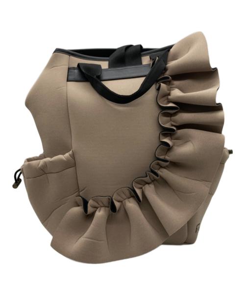 Rapture（ラプチャー）Rapture (ラプチャー) ネイプルズラッフル2WAYバッグ ベージュの古着・服飾アイテム