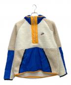 NIKEナイキ）の古着「FLEE HE ハーフジップフーディウィン」｜ホワイト×ブルー