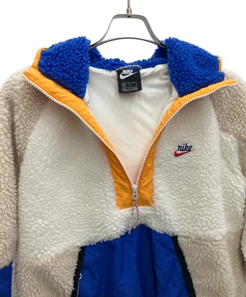 NIKE（ナイキ）NIKE (ナイキ) FLEE HE ハーフジップフーディウィン ホワイト×ブルー サイズ:Mの古着・服飾アイテム