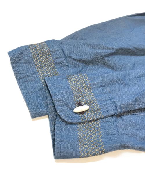 Needles（ニードルズ）Needles (ニードルズ) 刺繍シャツ ブルー サイズ:Sの古着・服飾アイテム