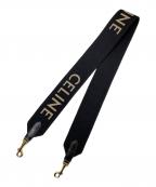 CELINEセリーヌ）の古着「ジャカード ロングストラップ」｜ブラック