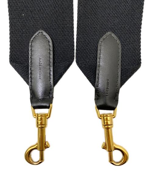 CELINE（セリーヌ）CELINE (セリーヌ) ジャカード ロングストラップ ブラックの古着・服飾アイテム