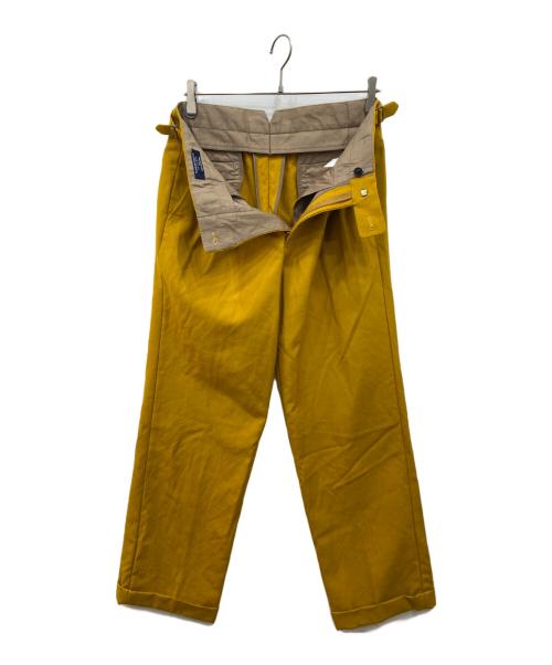 TOMORROW LAND PILGRIM（トゥモローランド ピルグリム）TOMORROW LAND PILGRIM (トゥモローランド ピルグリム) パタゴニアウールサイドアジャスターストレートスラックス イエロー サイズ:44の古着・服飾アイテム