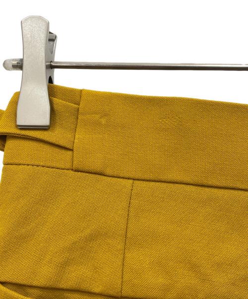 TOMORROW LAND PILGRIM（トゥモローランド ピルグリム）TOMORROW LAND PILGRIM (トゥモローランド ピルグリム) パタゴニアウールサイドアジャスターストレートスラックス イエロー サイズ:44の古着・服飾アイテム