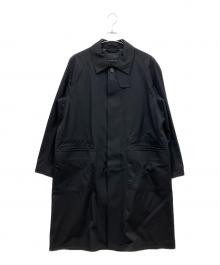 Wild Life Tailor（ワイルドライフテイラー）の古着「止水ギャバステンカラーコート」｜ブラック
