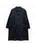 Wild Life Tailor（ワイルドライフテイラー）の古着「止水ギャバステンカラーコート」｜ブラック