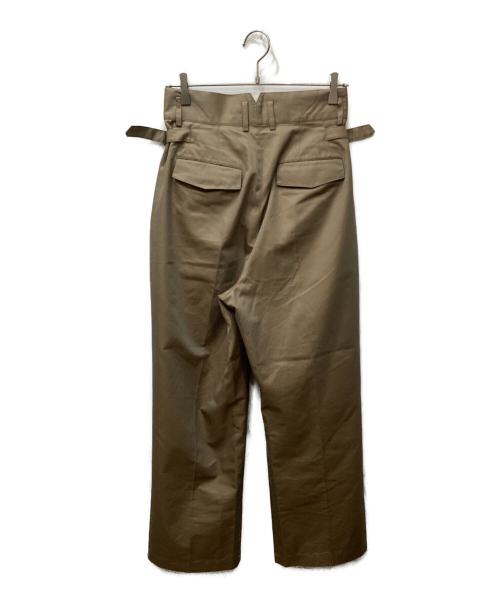 foufou（フーフー）foufou (フーフー) tamamushi adjsut slacks（タマムシアジャストスラックス） カーキ サイズ:1の古着・服飾アイテム